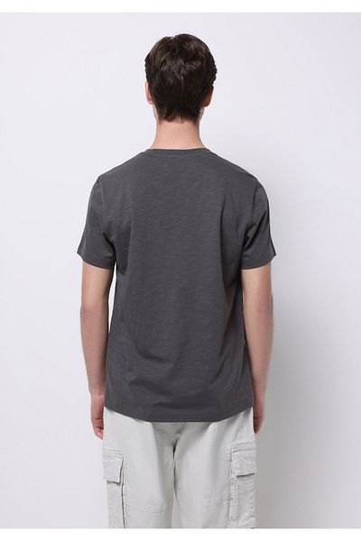 Colin's Regular Fit Round Neck Plain Men's Gray Short Sleeve T-Shirt