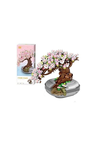 Loz mini ebedi sakura ağacı yapı blokları 426 parça Sakura Tree
