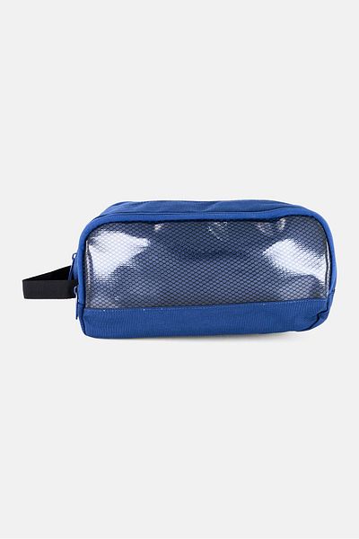 Algspar Men Plain Toiletry Bag, Blue