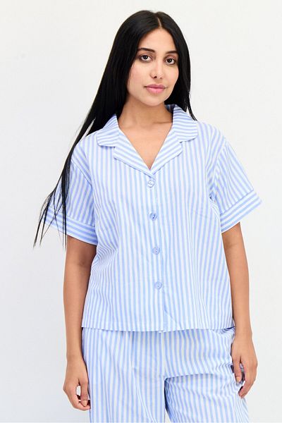 Flora Women 2 Pieces Stripe Pajama Set, Multicolor