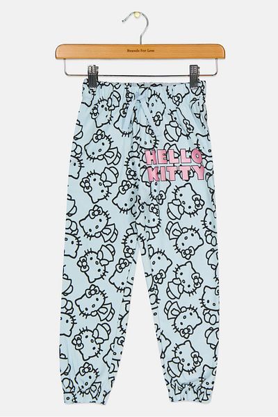 Hello Kitty Toddlers Girl Graphic Print Jogger Pants, Multicolor