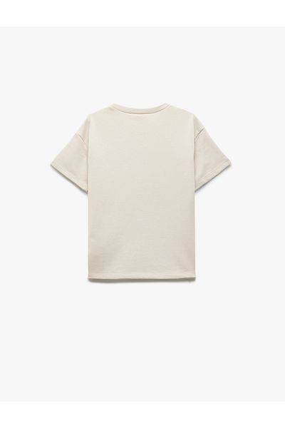 Koton New Season Three Thread Short Sleeve Crew Neck Cotton Basic T-Shirt