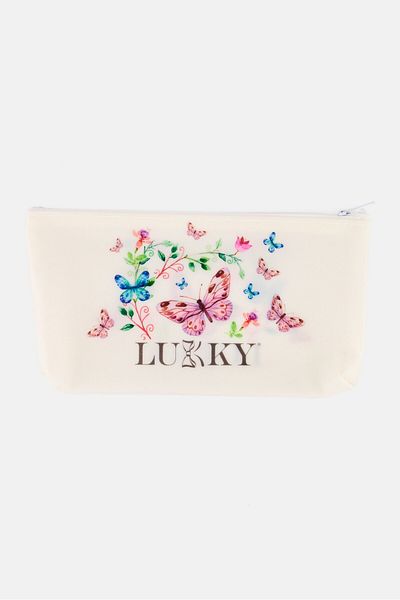 Lukky Kids Girl Graphic Print Silicon Coin Pouch, Beige