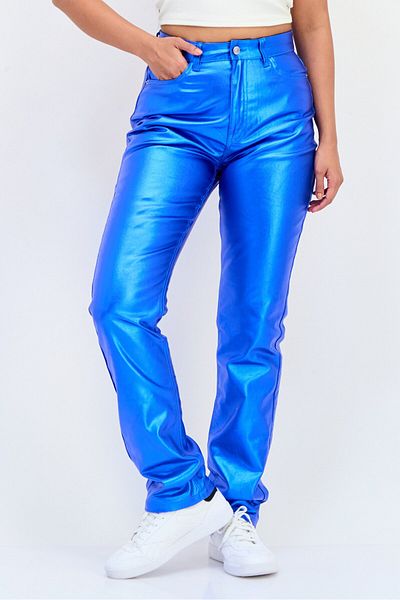 Cropp Women Regular Fit Solid Straight Leg Pants, Blue