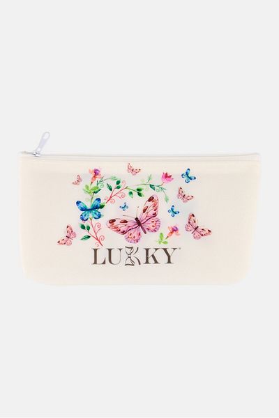Lukky Kids Girl Graphic Print Silicon Coin Pouch, Beige
