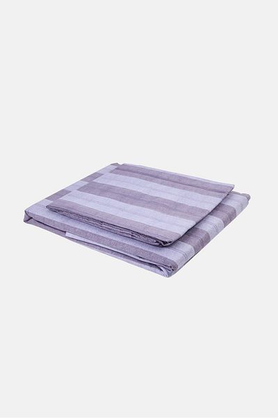 Nautica Double 3 Pieces Bristol Stripe Bedsheet With Pillow Case Set, Multicolor