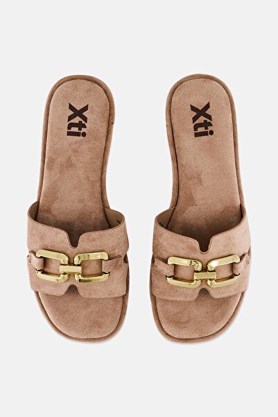 XTI Women Slip On Flats, Beige