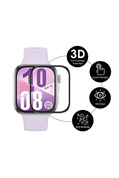 İncisoft Huawei Watch Fit 4 Compatible Full Covering Curved Shatterproof Nano Screen Protector
