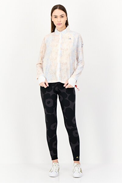 adidas Women Sportswear Fit Long Sleeve Running Windbreaker Jacket, Mluticolor