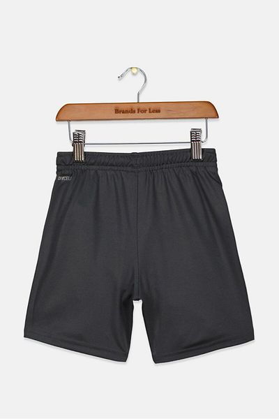 Puma Kids Boy Drawstring Textured Logo Short, Grey