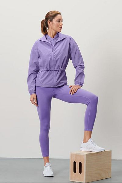 Tchibo Women Sportswear Fit Plain Running Jacket, Lavender