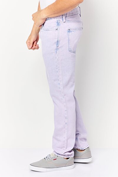 Esprit Men Straight Fit Washed Non Stretchable Jeans, Washed Lavender