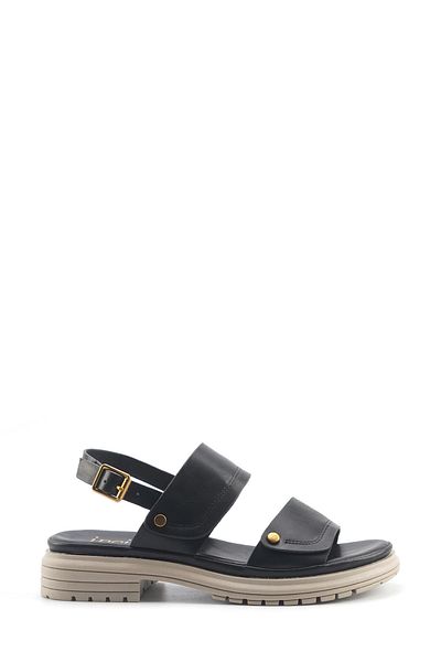 İnci Inci Busy 5Fx Black Women's Flat Sandals