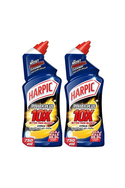 Harpic Power Plus Citrus Toilet Cleaner 2 x 750 ml