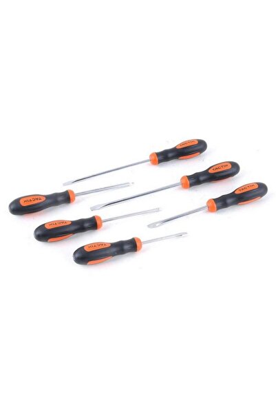 Generic Tactix 6-Piece Chrome Vanadium Steel Blade Screwdriver Set Black and ...