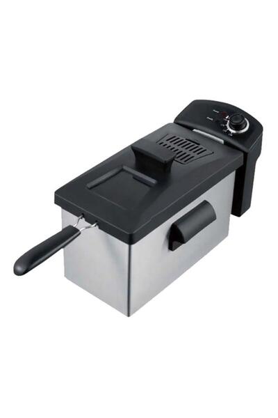 Generic homix 1960W Stain Resistant Adjustable Thermostat Deep Fryer Black and Silver 3.5 Liter DF5410