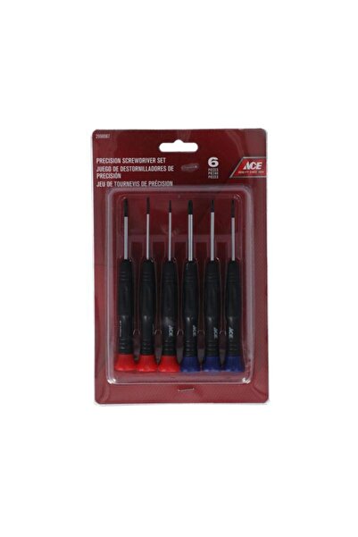 Generic طقم مفكات براغي دقيقة من إيس، مكون من 6 قطع، متعدد الألوان