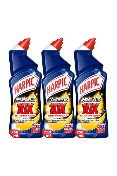 Harpic Power Plus Citrus Toilet Cleaner 750 ml 2+1