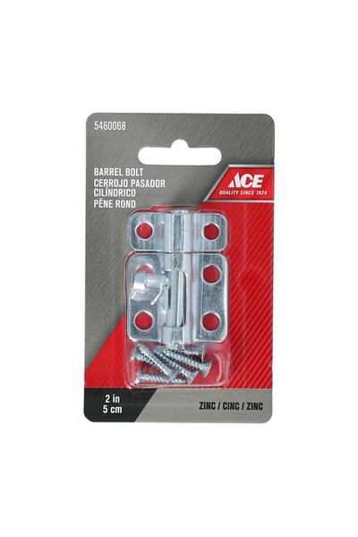 Generic مسمار أسطواني متين مطلي بالزنك من ACE مع براغي فضية مقاس 2 بوصة 5302336