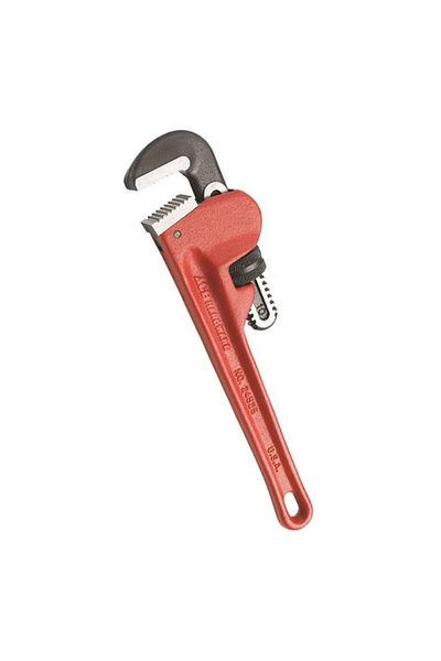 Generic ACE Heavy Duty Forged Hook Jaw Straight Pipe Wrench Red and Black 10inch 24525