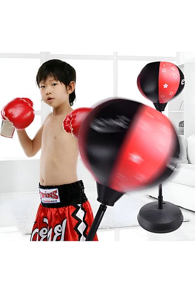 rexa Kings Sport Kids Boxing Set – Punching Ball with Stand & Gloves