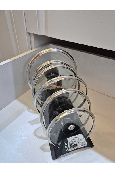 Gondol 8 Compartment Pot Lid Organizer - Durable and Practical Kitchen Organizer 29 X 8 cm