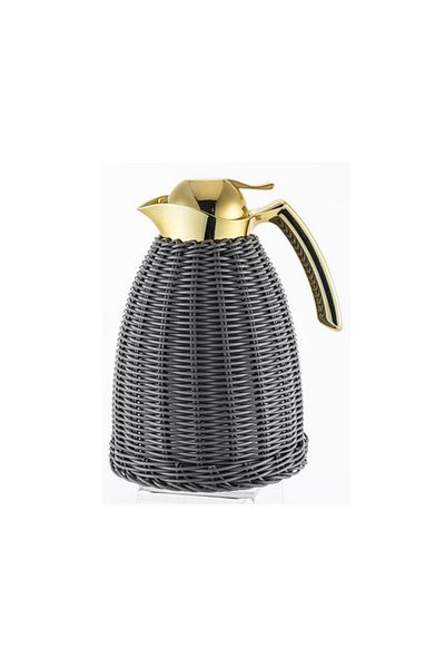 Generic Bien Servi Stainless Steel Vacuum Flask with Rattan Brown 1 Liter V-M80510-BT-RT-B