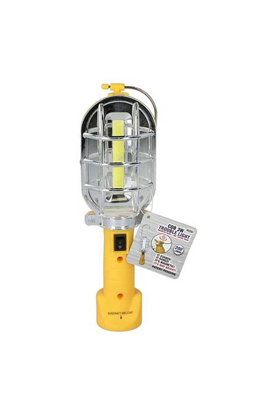 Generic Blazing Ledz Shawshank 3W Magnetic Base Hanging Hook Rubberised Grip Cob Trouble Light Yellow 702465