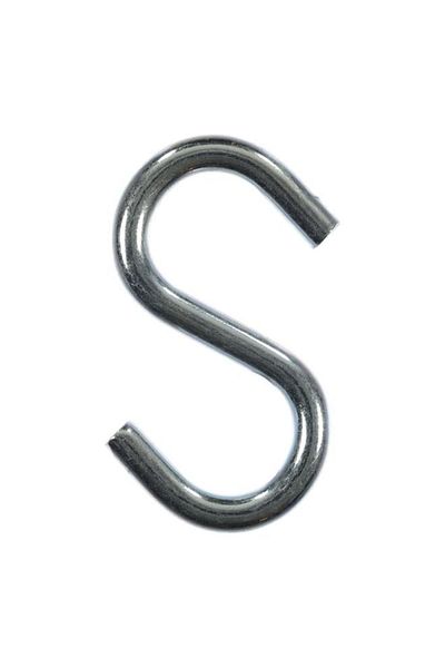 Generic ACE 2-Piece Zinc Plated Corrosion Resistant Steel S-Hook Silver 2-3/4inch 5029483