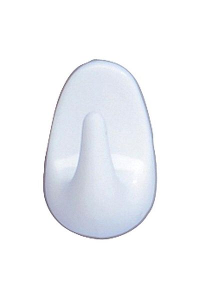 Generic Wenko 6-Piece Self-Adhesive Midget Plastic Wall Hook Set White 4403010100