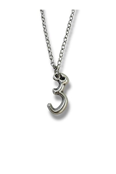 Herşey Nota قلادة بحرف عربى (س) - 60 سم مطلية بالزاماك مجوهرات نسائية ذات معنى