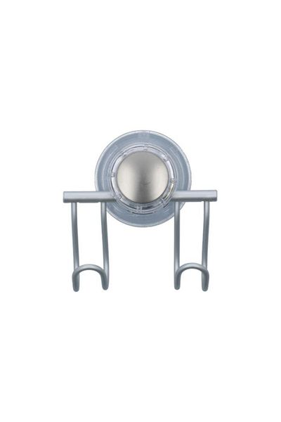Generic خطاف شفط مزدوج من الألومنيوم المقاوم للصدأ InterDesign Metro، فضي 20070ES