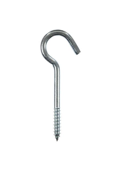 Generic خطاف سقف ACE من الفولاذ المطلي بالزنك والمثبت بالبرغي، قطعتان، فضي، 5 بوصات، 5029442