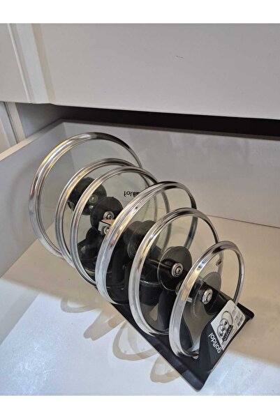 Gondol 8 BÖLMELİ TENCERE KAPAK DÜZENLEYİCİ-DAYANIKLI VE PRATİK MUTFAK ORGANİZERİ 29 X 8 CM