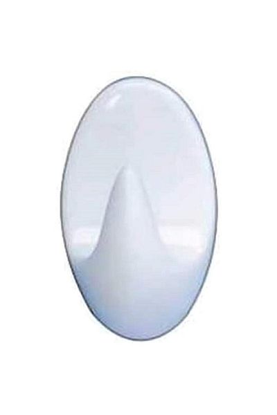 Generic Wenko 3-Piece Self-Adhesive Dwarf Plastic Wall Hook Set White 4404010100