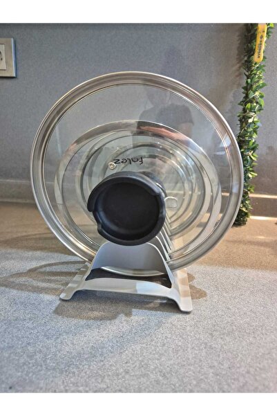 Gondol 8 BÖLMELİ TENCERE KAPAK DÜZENLEYİCİ-DAYANIKLI VE PRATİK MUTFAK ORGANİZERİ 29 X 8 CM