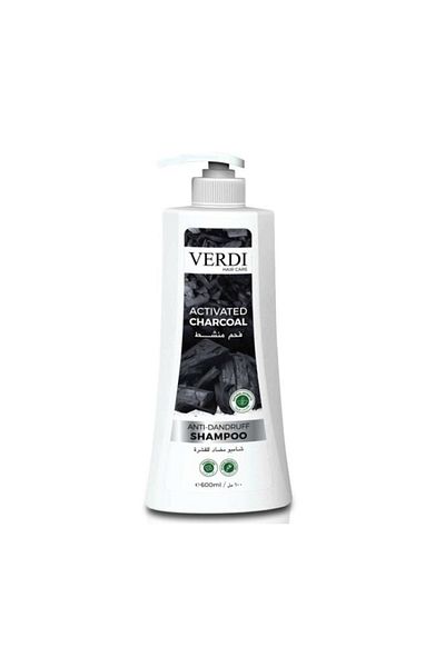 VERDİ Verdi 600ml Hair Care Activated Charcoal Anti Dandruff Shampoo