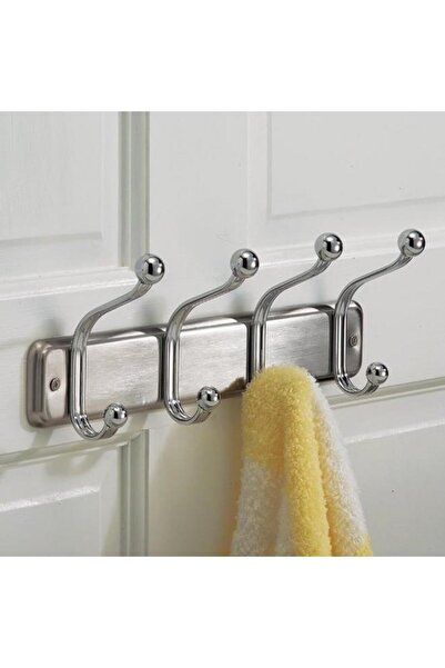 Generic InterDesign York Lyra Durable Wall Mount Storage Hook Rack Chrome 54170