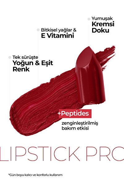 JOWE Professional Yoğun Renk Ve Nemlendirme Sağlayan Peptide İçerikli Ruj - 280