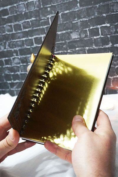 markcat Ice Cream Spiral Notebook with Wooden Cover - Lined Notebook - 60 Sheets (120 Pages) - A5 15X21 cm