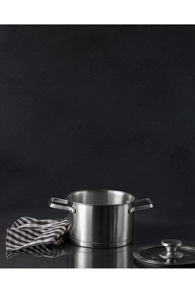 Madame Coco Raye Deep Pot - Steel - 18 cm