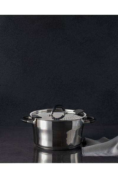 Madame Coco Madeline Deep Pot - Steel - 24 cm