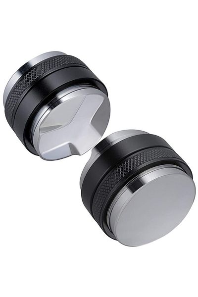 motor starter Tamper dublu cafea, BOMSTOM, 58mm, negru