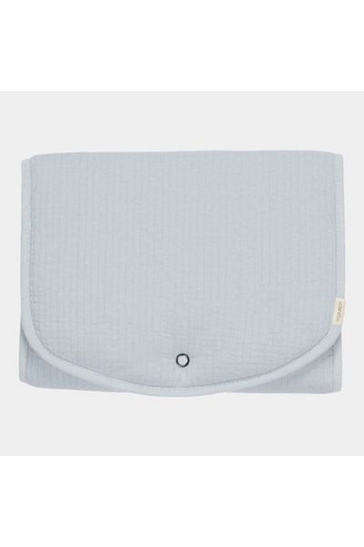 Little Dutch Saltea de înfășat, Little Dutch, Pure Soft Blue, 70x36cm, 82% bumbac