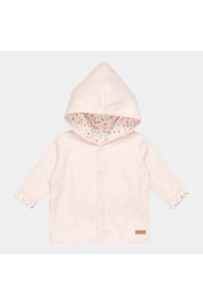 Little Dutch - Jachetă reversibilă din bumbac organic, roz, mărimea 50-56