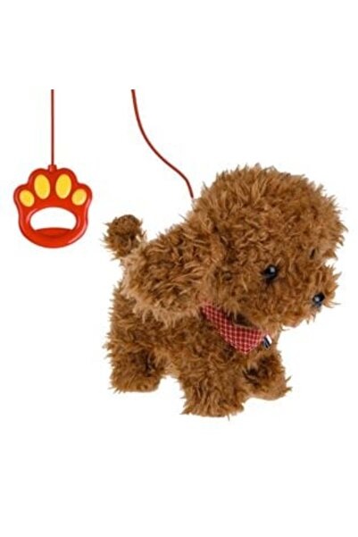 Silver Star Câine interactiv „Canis” maro cu lesă, mișcare și sunet