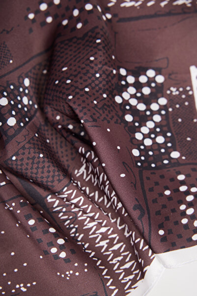 ALTINYILDIZ CLASSICS Ανδρικό μαντήλι με καφέ-μπεζ σχέδιο