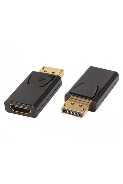 Blow Adapter HDMI-GN/HDMI-WT female - DisplayPort male, Blow, 1080p, Black