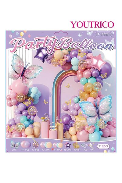 Youtrico Dreamy Macaron Balloon Garland - Pastel Colour Wedding Decoration
