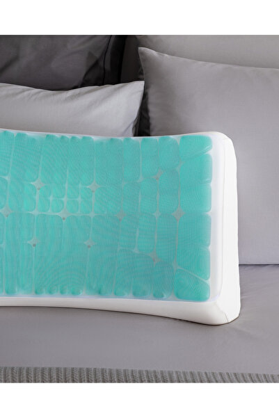 Madame Coco Moonlit Visco Lux Serinletici Jel Yastık - Beyaz - 60x40x14 cm